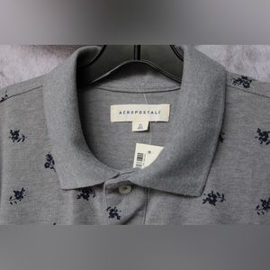 Men’s Floral Print Pique Polo (X-Large)